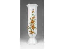 Régi virágmintás Zsolnay porcelán váza 27 cm