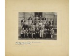 Régi iskolai fotográfia csoportkép 39 fő