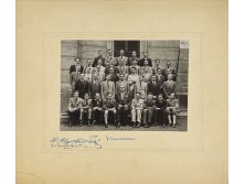 Régi iskolai fotográfia csoportkép 39 fő