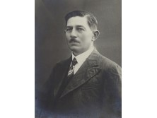 Antik férfi portré fotográfia Lintner