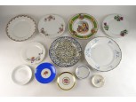 Régi jelzett porcelán tányér csomag 12 db