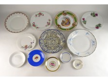 Régi jelzett porcelán tányér csomag 12 db