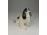 Régi jelzett porcelán spániel kutya 14 cm