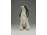 Régi jelzett porcelán spániel kutya 14 cm
