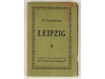 Régi 12 darabos Lipcse képeslap füzet