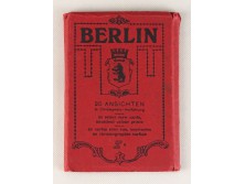 Régi 20 darabos berlini képeslap füzet