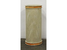 Antik bauhaus fehér fém esernyőtartó 56cm