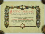 Petőfi Társaság oklevél 1941