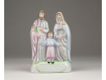 Hollóházi porcelán Szent család figura