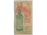 Szent-Margitszigeti üdítővíz számolócédula
