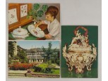Meisseni porcelán manufaktúra képeslapok 3db