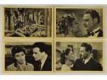 Régi fekete-fehér magyar filmes képeslap 4db