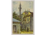 Régi pécsi mecset képeslap IFJ RICHTER