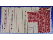 Régi hímzett vászon falvédő 57 x 218 cm