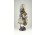 Porcelánfejű kislány baba macival 32.5 cm