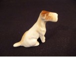 Régi porcelán mini kutya foxi