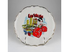 Las Vegas porcelán dísztányér 20 cm