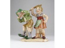 Régi Bertram porcelán gyerek pár figura