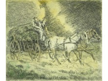 Cserháti jelzéssel : Szénásszekér