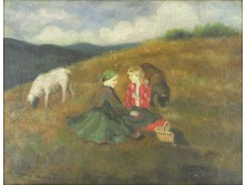 Glatz Oszkár másolat : Piknikező lányok