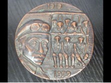 Bronz emlékplakett 1919-1979