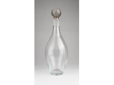 Art deco asztali kínáló dugós üveg 30 cm