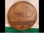 Nagyméretű bronzplakett Lapis András