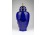 Jelzett kobaltkék porcelán urnaváza 31 cm