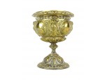 Antik sárgaréz egyházi kupa 14.5 cm