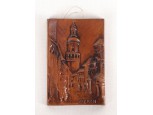 SOPRON fali kerámia tűztorony 10 x 15 cm