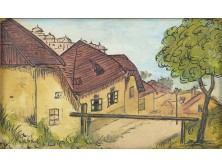 Ismeretlen festő : "Tabán ... Hullám utca"