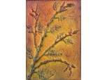 Zajácz Tamás bőrdíszmű falikép 24,5x18,5 cm