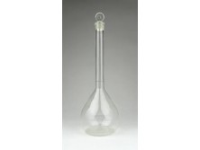 Régi fújt üveg laboratóriumi gyógyszertári patika dugós üveg ~ 1880 körül