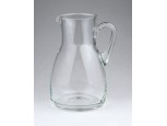 Régi fújt üveg kancsó kiöntő 12 cm ~ 1920 körül