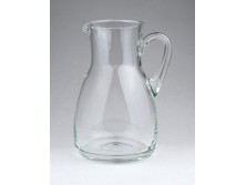 Régi fújt üveg kancsó kiöntő 12 cm ~ 1920 körül