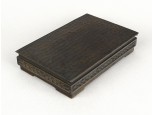 Iparművészeti cigaretta kínáló bronz doboz