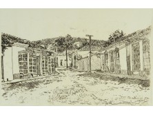 Ismeretlen művész : Plazuela de Segarte 1994 TRINIDAD CUBA felirattal