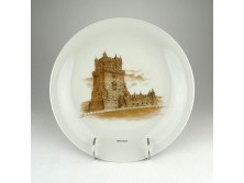 Portugál porcelán falitányér Torre de Belem