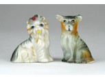 Régi kisméretű porcelán fiú-lány pár