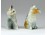 Régi kisméretű porcelán fiú-lány pár