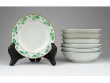Régi kínai porcelán tál készlet 7 db