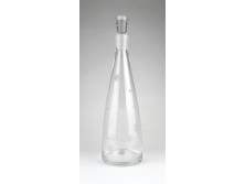 Régi csiszolt dugós üveg kiöntő 27.5 cm