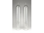 Antik laboratóriumi skálázott üveg pár 500 ml