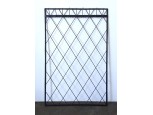 Retró design kovácsoltvas előszobafal fogas 184 x 118.5 cm