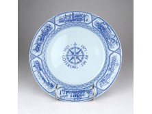 Svéd porcelán fali tányér Göteborg 1971 21 cm