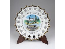 St. Louis Bush stadion képes porcelán dísztányér 13.5 cm