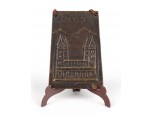 Pécsi székesegyház bronz fali dísz plakett 8.5 cm