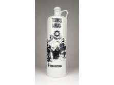 Nagyméretű porcelán pálinkás butella 27 cm