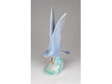 Régi jelzett Drasche porcelán sirály 14.5 cm