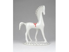 Régi kisméretű Aquincum porcelán ló 11 cm